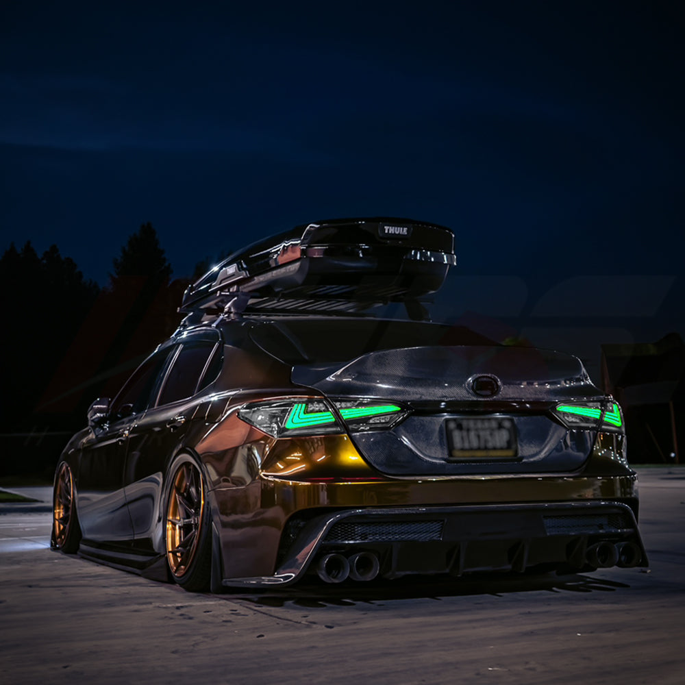 
                      
                        HRS 2018-24 Toyota Camry Nike Style LED Tail Lights - RGB
                      
                    