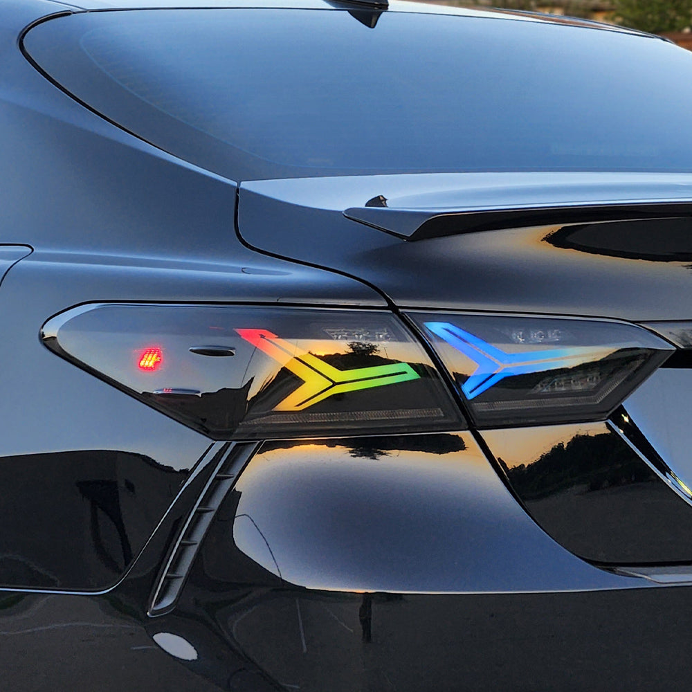 HRS 2018-24 Toyota Camry Aero Style LED Tail Lights - RGB