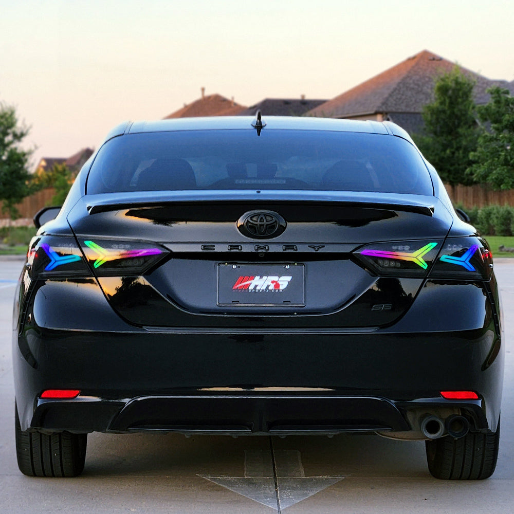 
                      
                        HRS 2018-24 Toyota Camry Aero Style LED Tail Lights - RGB
                      
                    