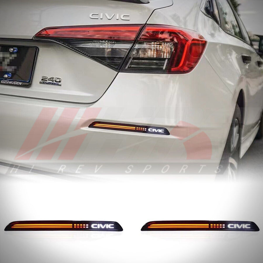 2022-2026 Honda Civic 11th Gen Sedan LED Rear Reflectors V3 | HiRev Sports