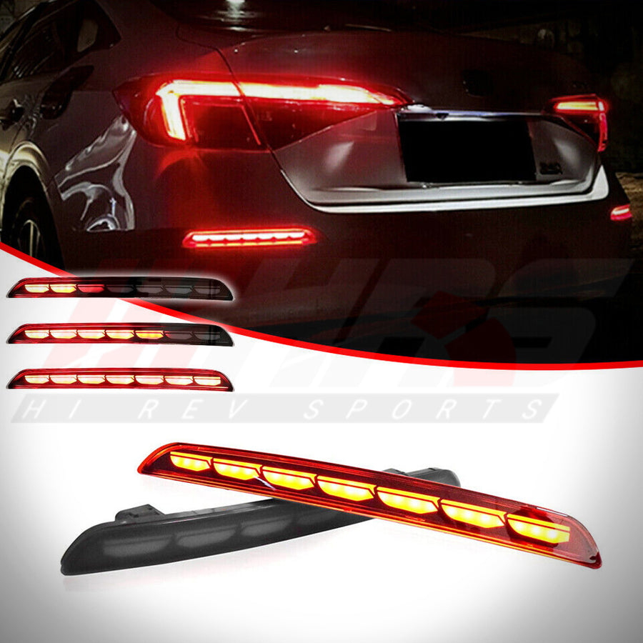 2022-2026 Honda Civic 11th Gen Sedan LED Rear Reflectors V1 | HiRev Sports