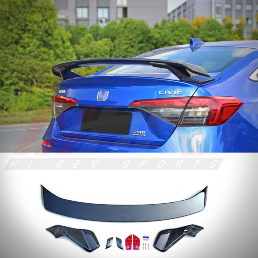 2022-2026 Honda Civic 11th Gen Sedan Trunk Spoiler V5 | HiRev Sports