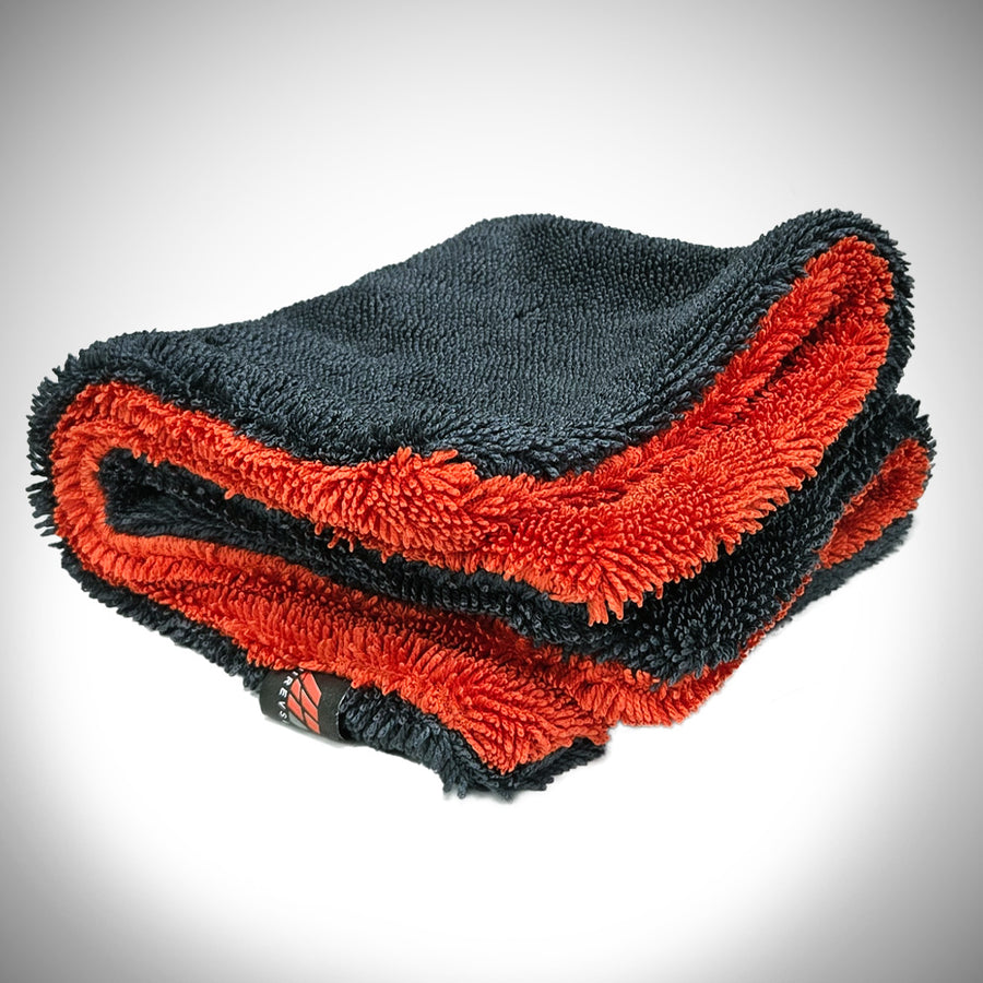 Spiraled Microfiber Car Drying Towel and Glove Set 1400 GSM | HiRev Sports