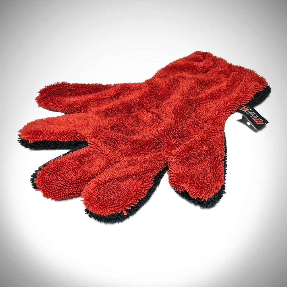 HiRev Spiraled Microfiber Drying Towel & Glove