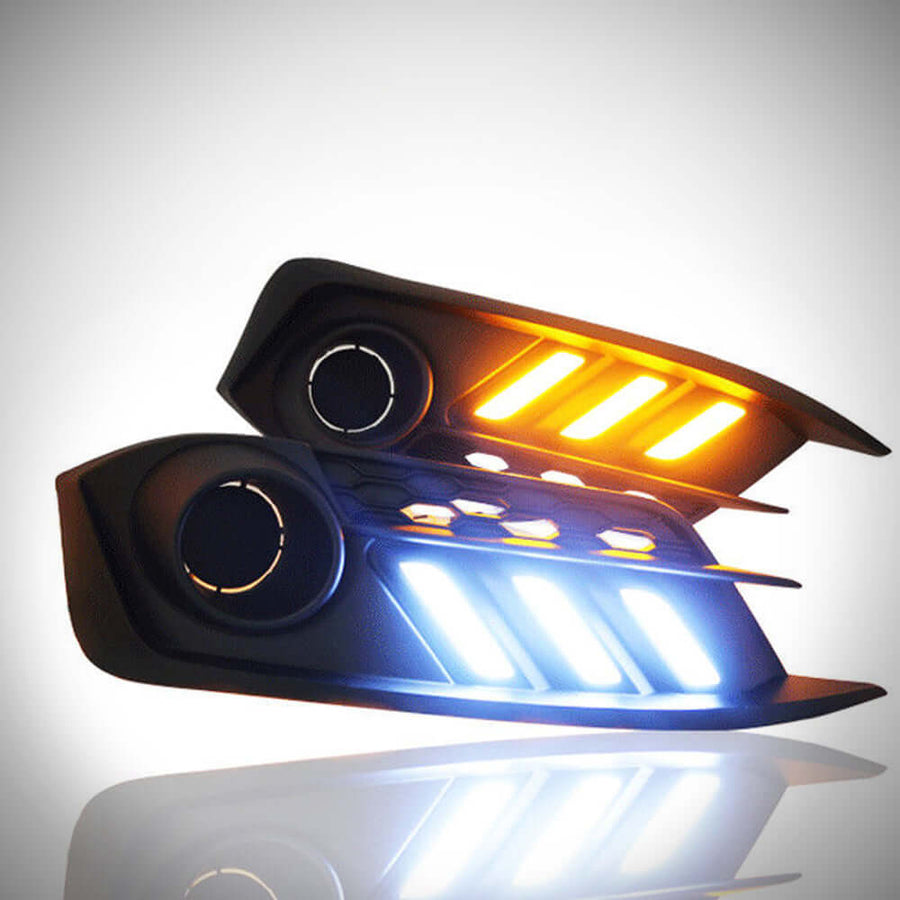 2016-2018 Honda Civic Sedan Front Bumper DRL Turn Signals V2 | HiRev Sports