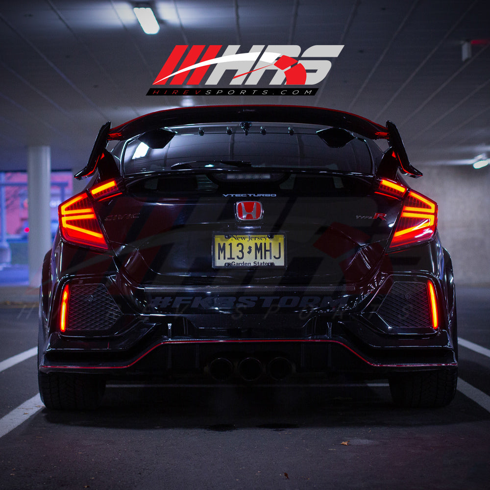 HRS 2017-21 Honda Civic 10th Gen Hatchback FK7 FK8 LED Tail Lights - V3
