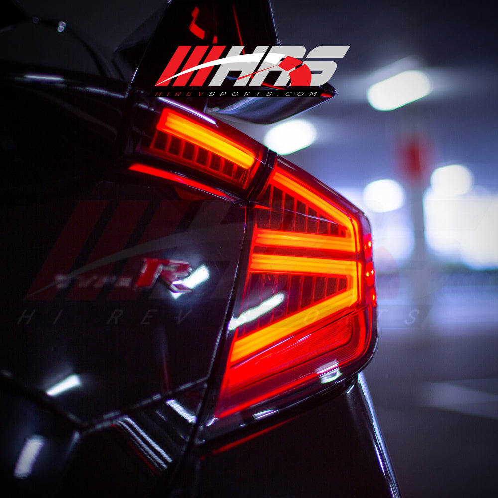 HRS 2017-21 Honda Civic 10th Gen Hatchback FK7 FK8 LED Tail Lights - V3